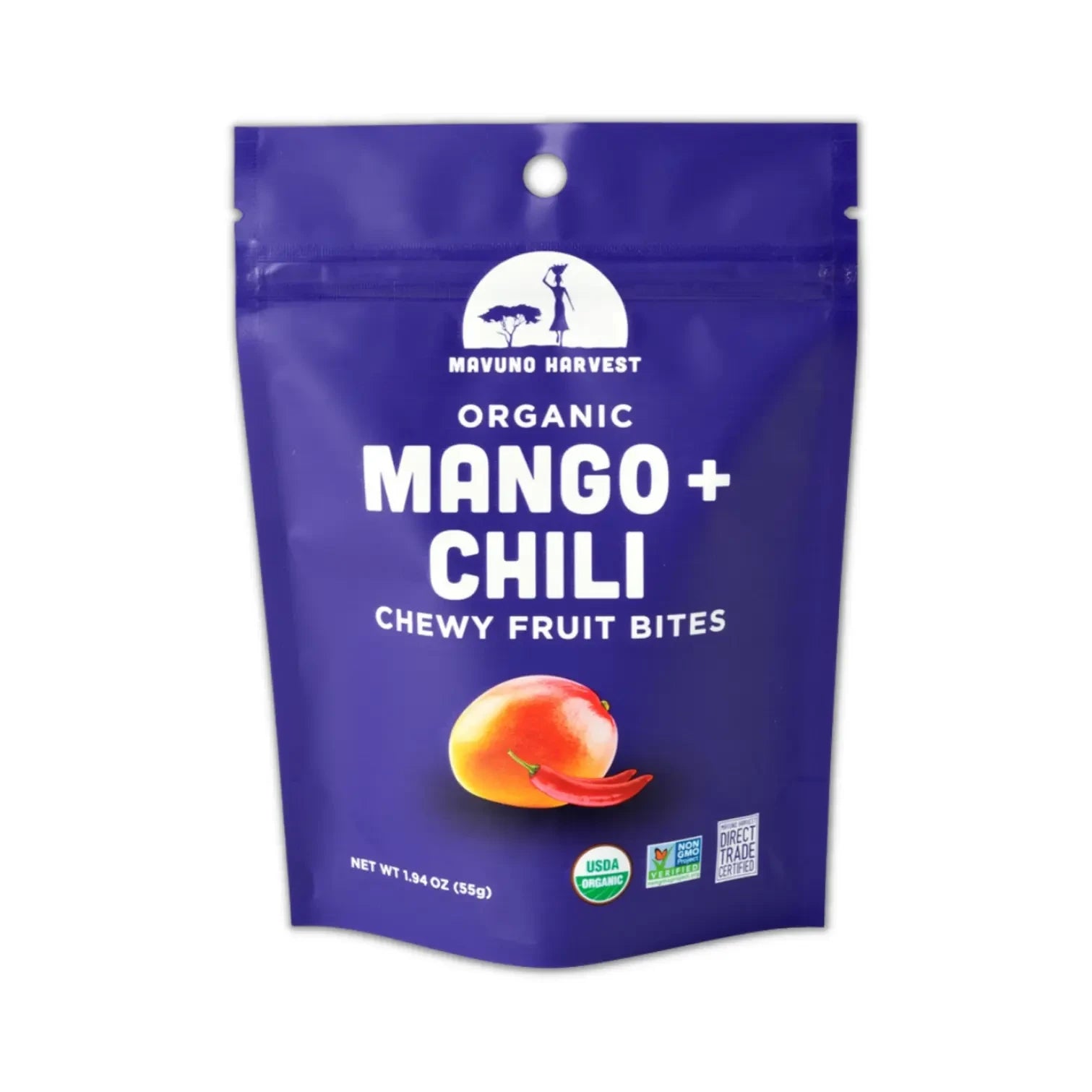 Organic Dried Mango + Chili Fruit Bites