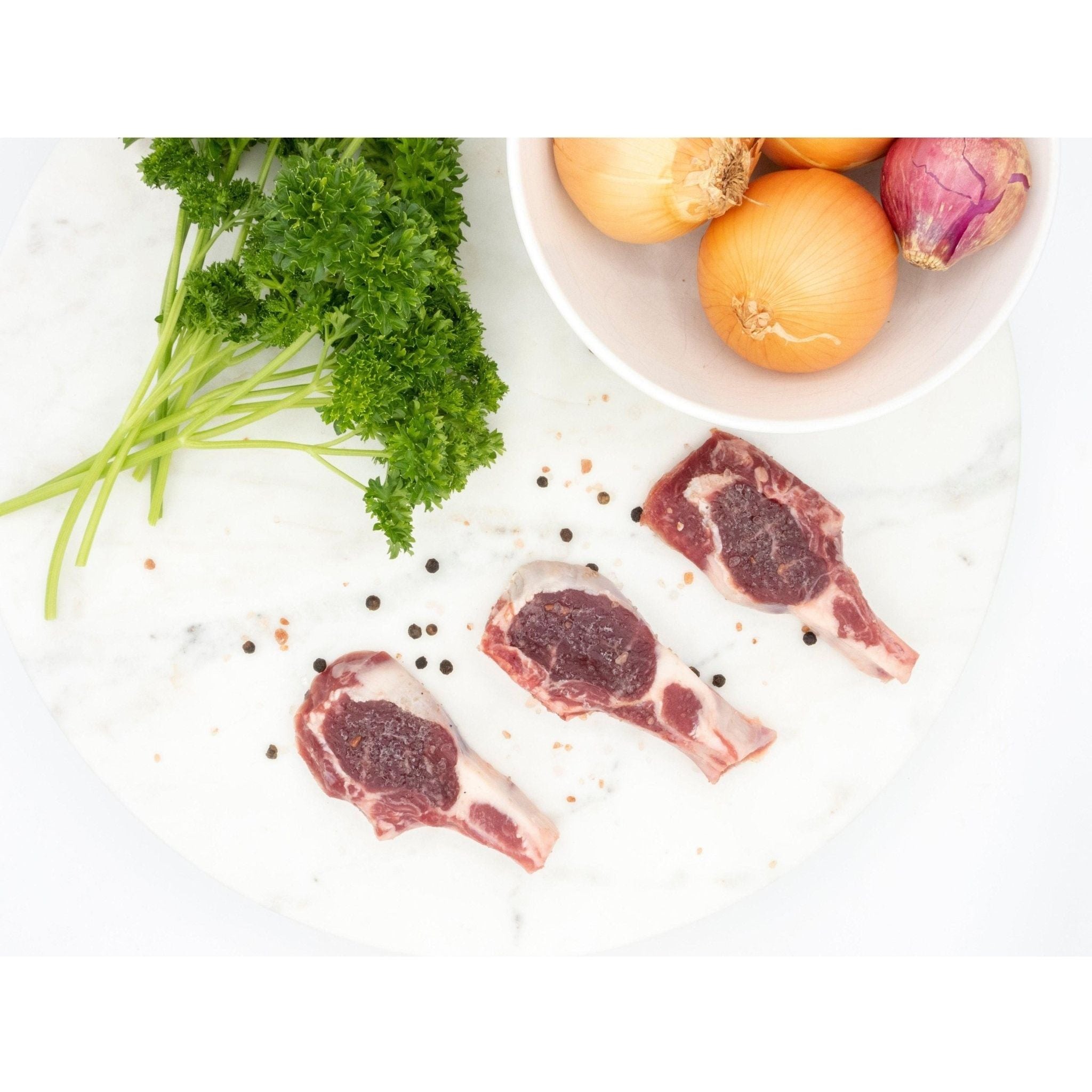 100% Grassfed Boer Goat Rib Chops (4 - Pack) - Nutrient Farm