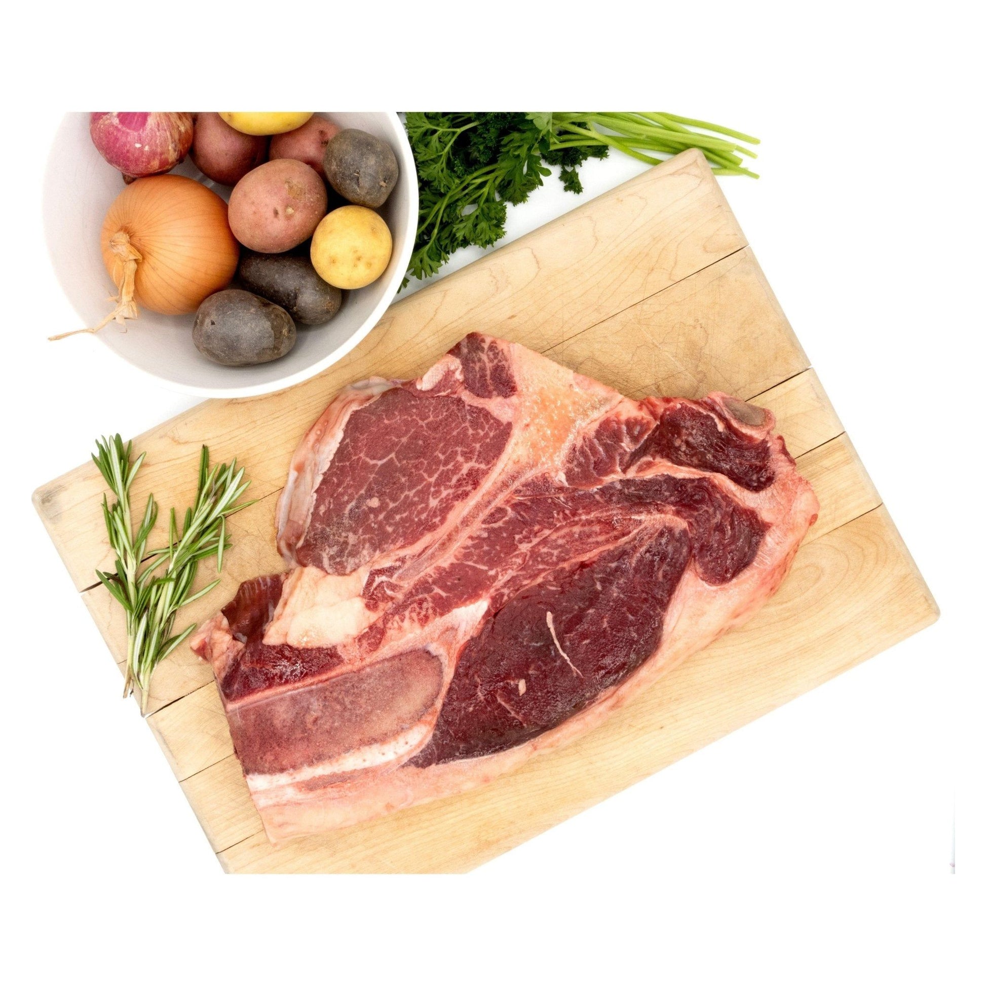 100% Grassfed Wagyu Beef Sirloin Steak Bone - In - Nutrient Farm