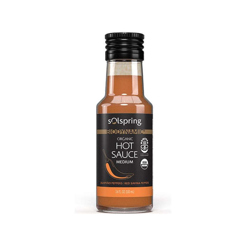 Solspring® Hot Sauce, Biodynamic® Organic - Medium (3.4 Fl. Oz.)