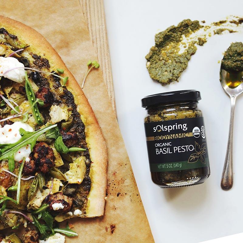 Solspring® Basil Pesto, Biodynamic® Organic