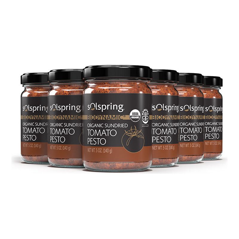 Solspring® Sundried Tomato Pesto, Biodynamic® Organic