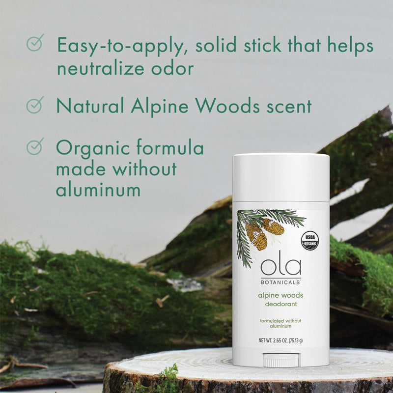 Organic Deodorant - Alpine Woods, Ola Botanicals®