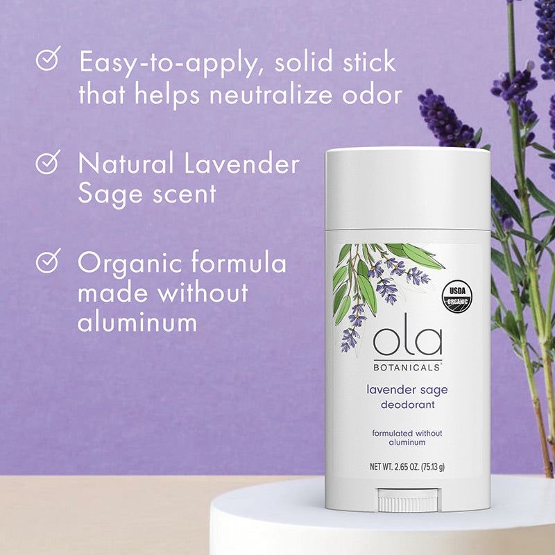 Organic Deodorant - Lavender Sage, Ola Botanicals®