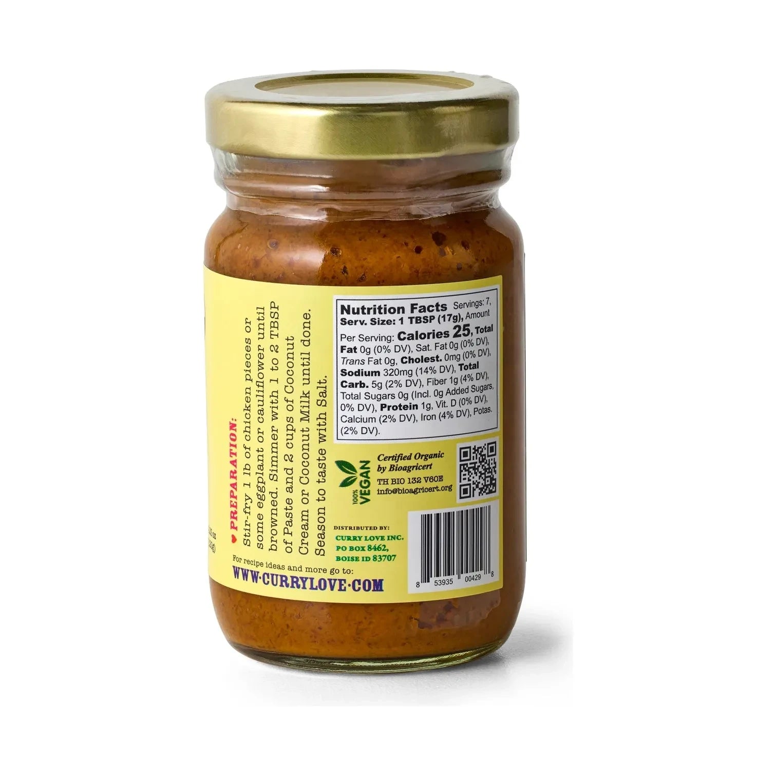 Organic Yellow Thai Curry Paste