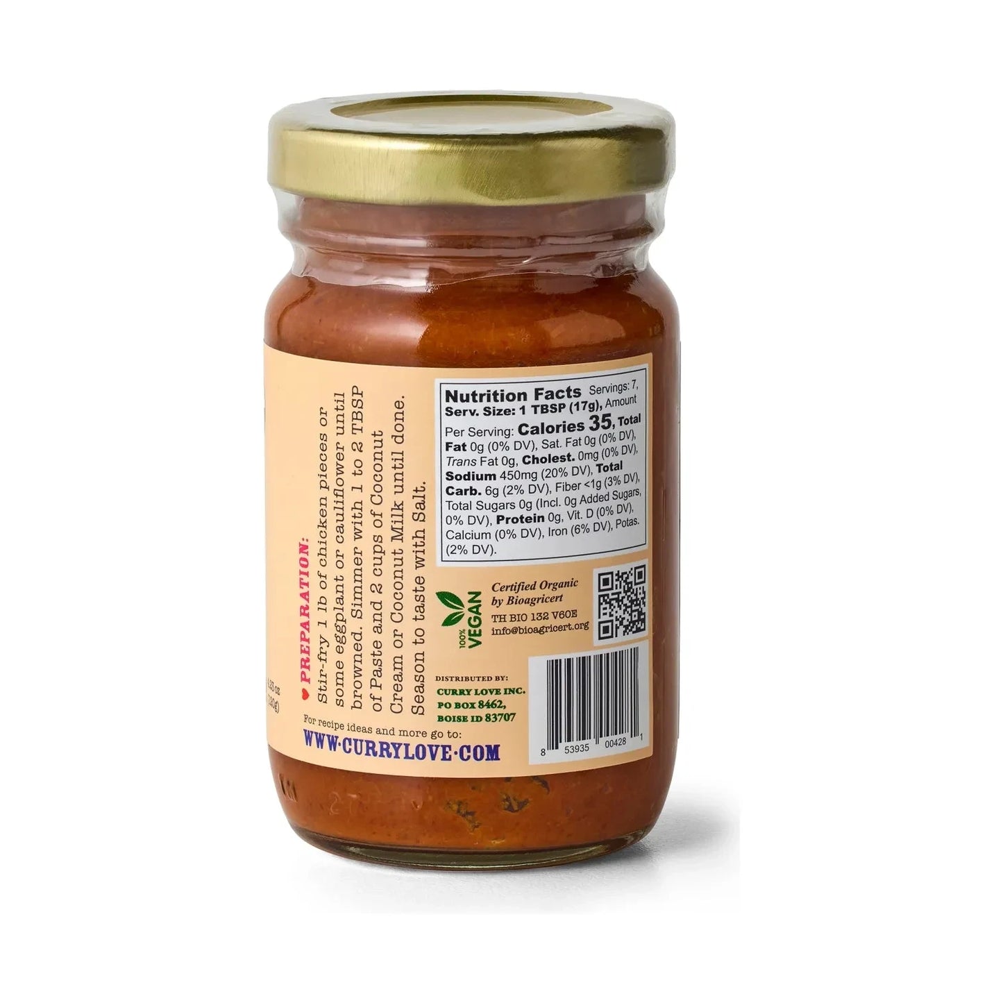 Organic Red Thai Curry Paste