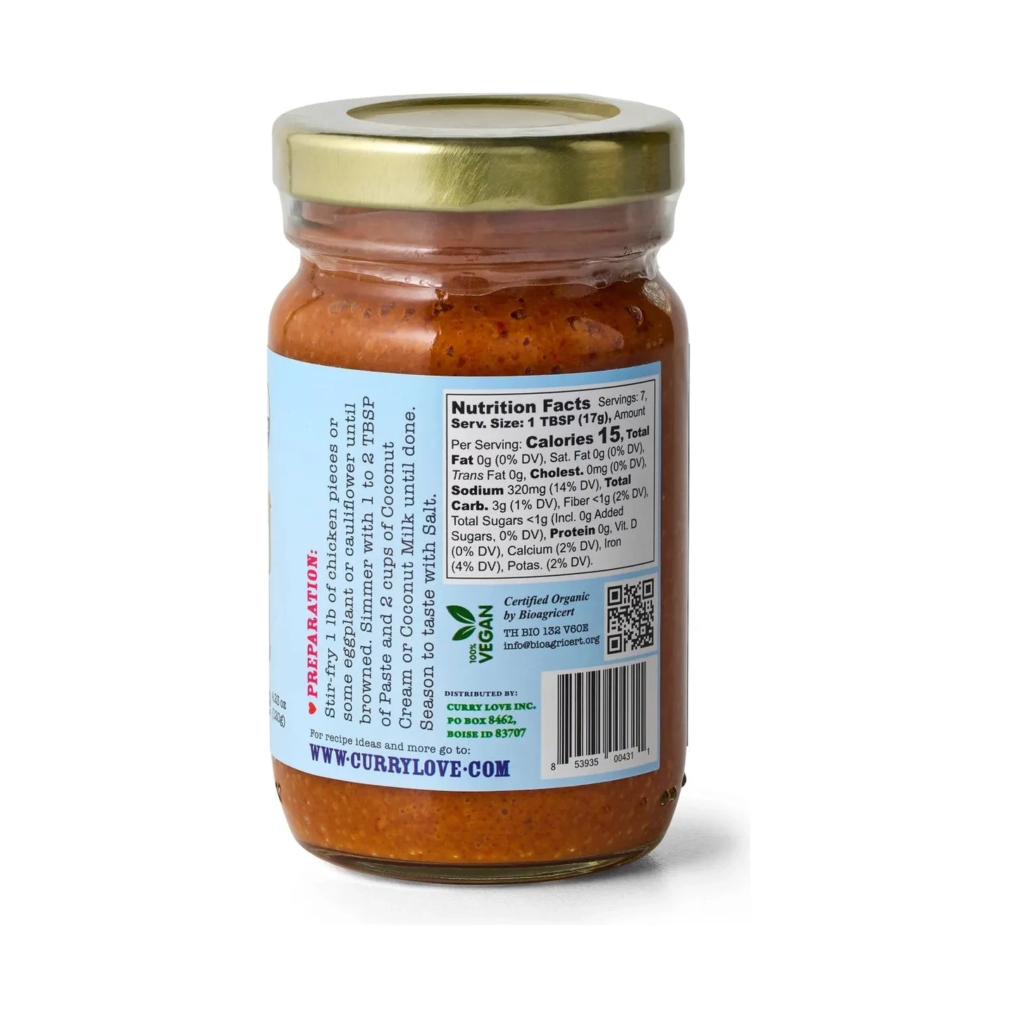 Organic Panang Thai Curry Paste