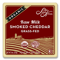 Raw Organic Grassfed Smoked Cheddar