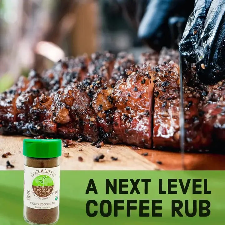 Organic Cocoa Butter Chocolate Coffee Bbq Dry Rub