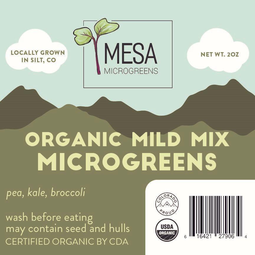 Organic Microgreens Mild Mix