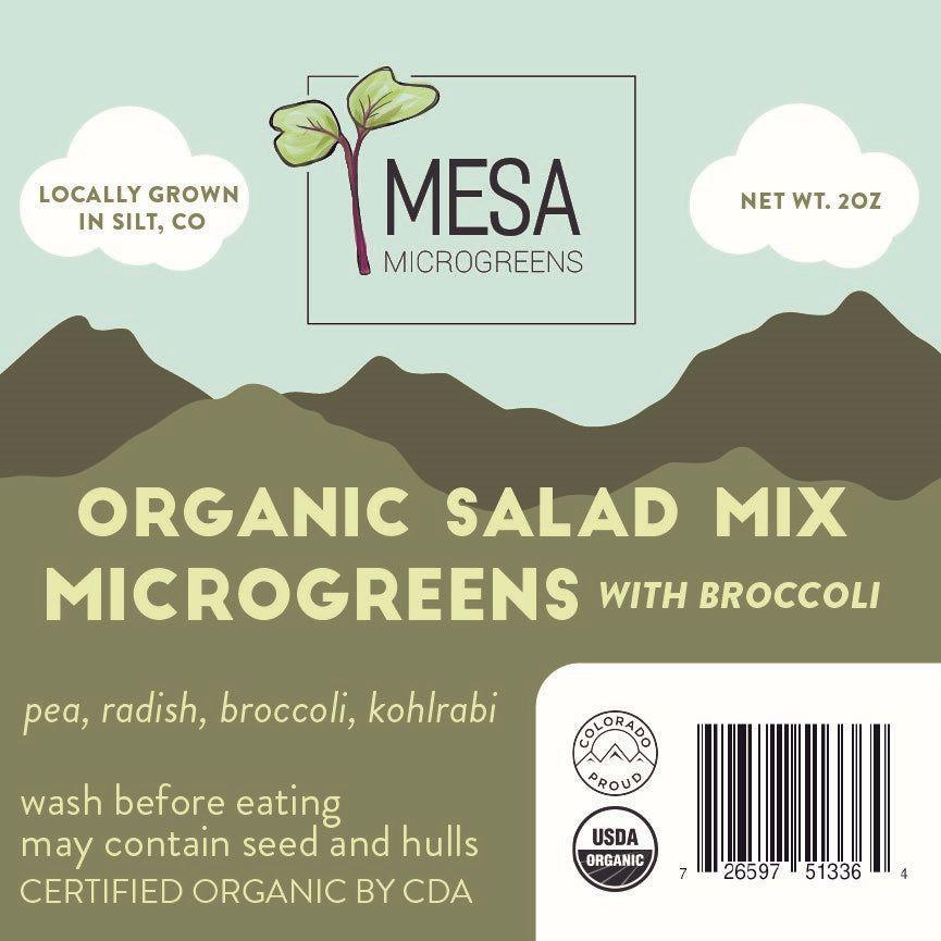 Organic Microgreens Salad Mix