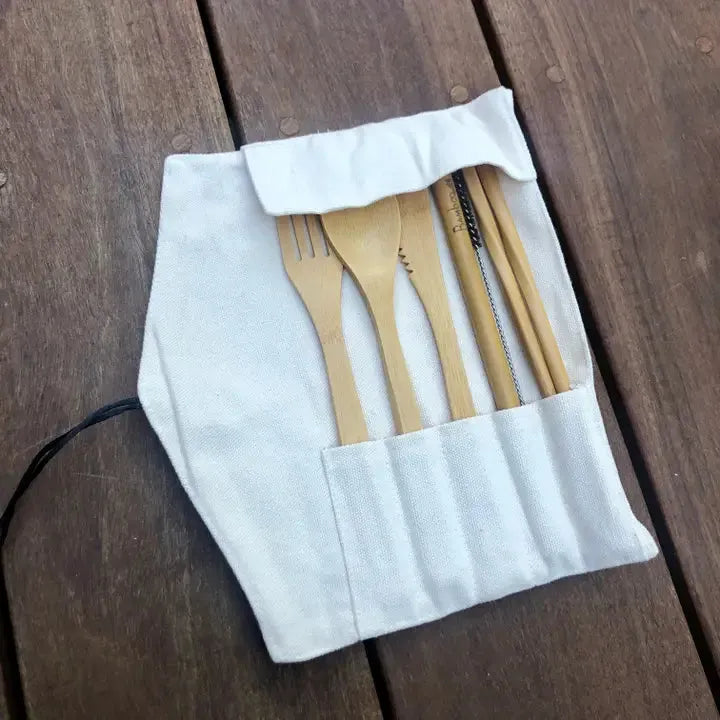 Bamboo Travel Cutlery Set