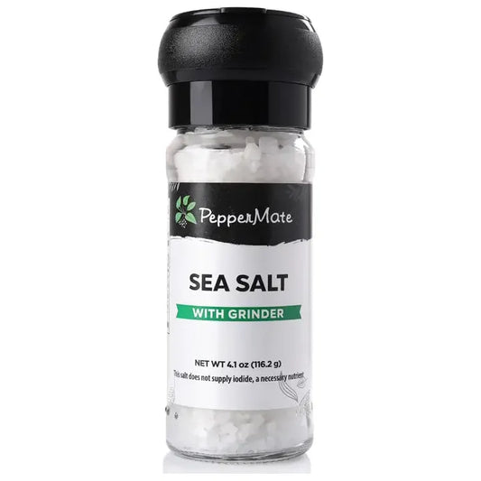 Sea Salt Grinder in glass (disposable)