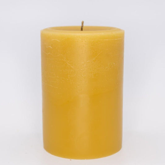 Beeswax Candle Cylinder 3x4 - Nutrient Farm