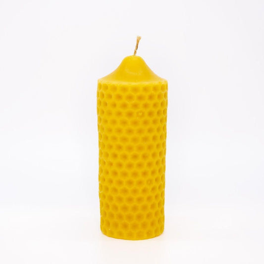 Beeswax Candle Cylinder Honeycomb - Nutrient Farm