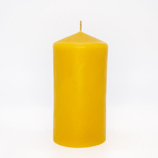 Beeswax Candle Cylinder Post Large - Nutrient Farm