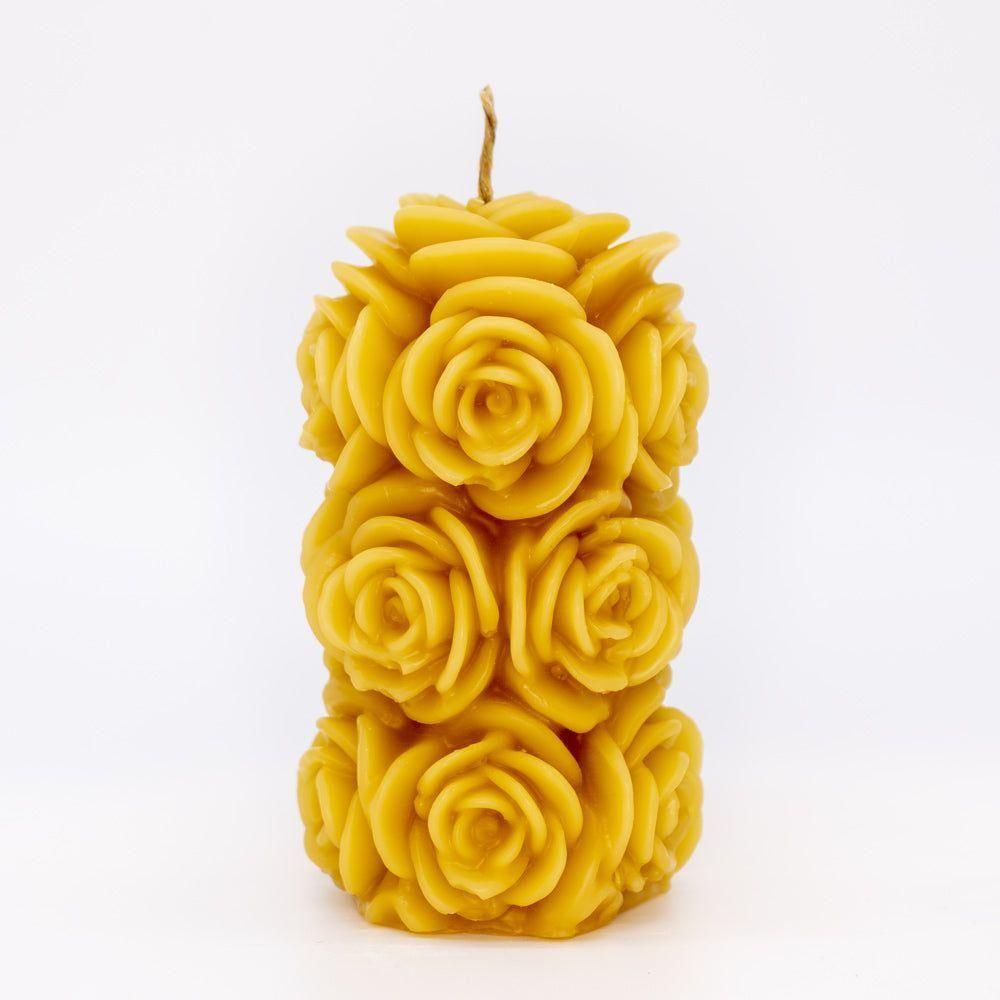 Beeswax Candle Fading Rose - Nutrient Farm