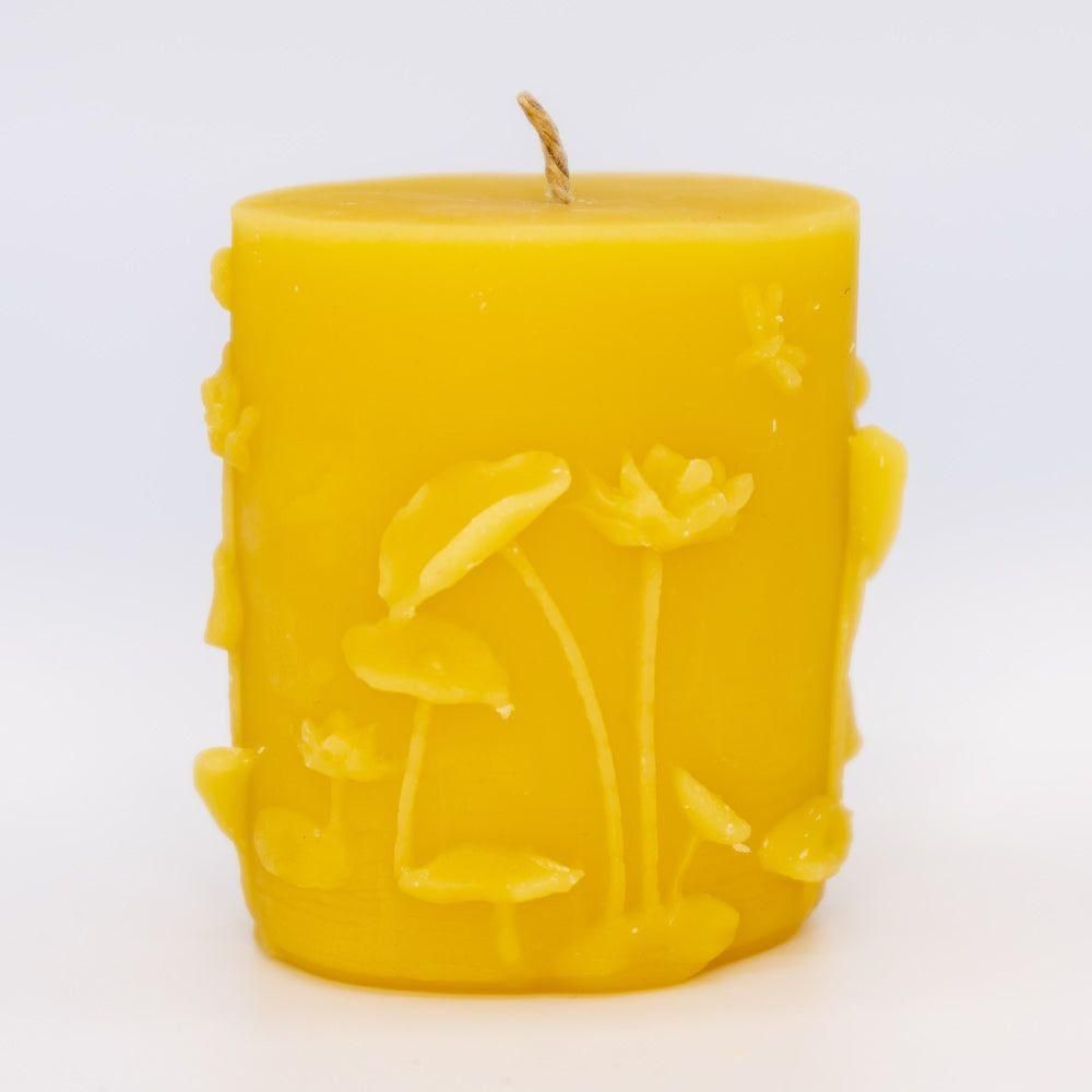 Beeswax Candle Fairy Chasing Dragonflies - Nutrient Farm
