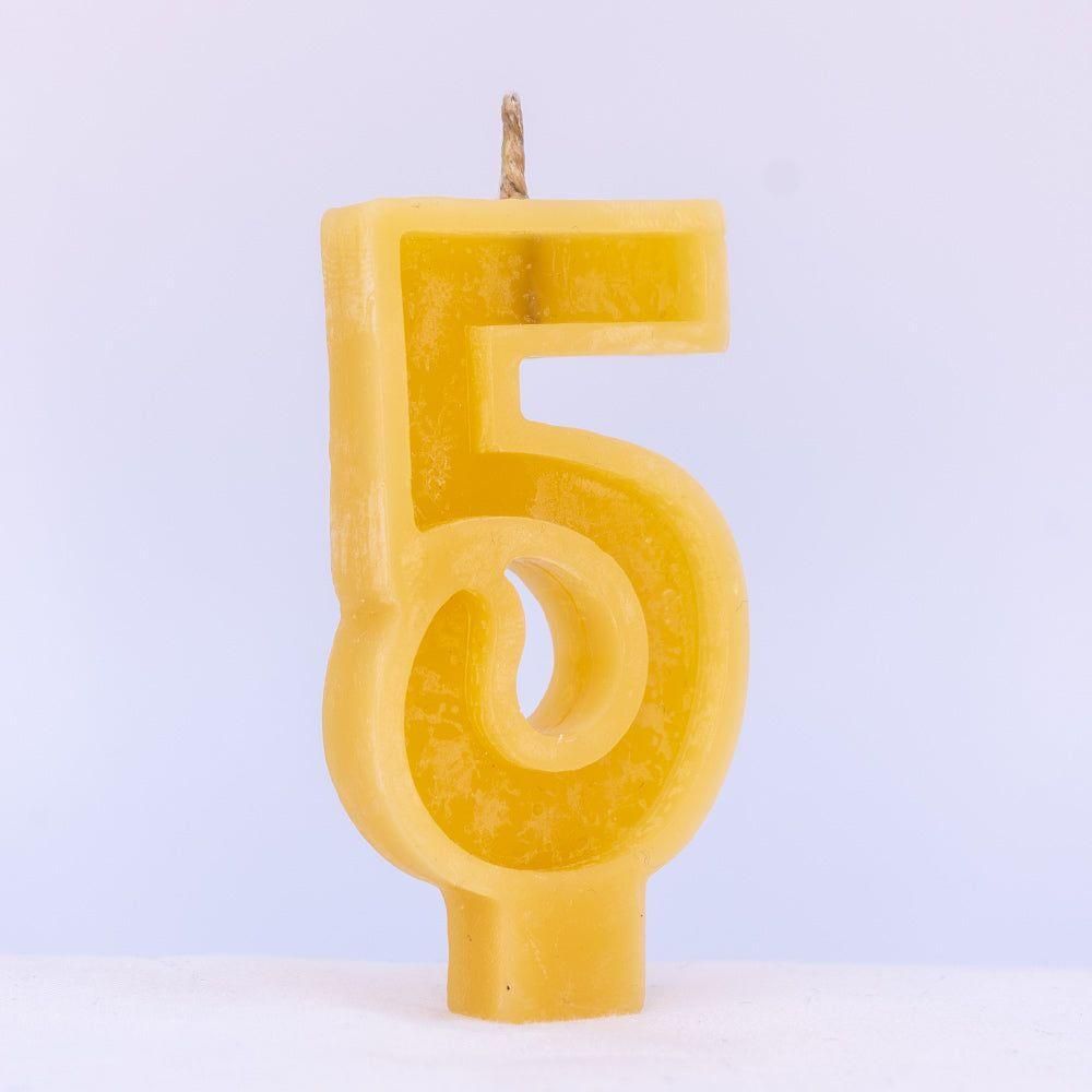 Beeswax Candle Number 5 - Nutrient Farm