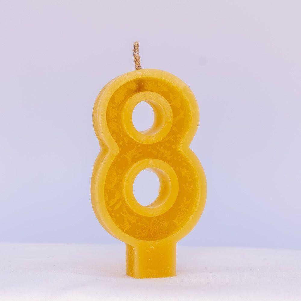 Beeswax Candle Number 8 - Nutrient Farm