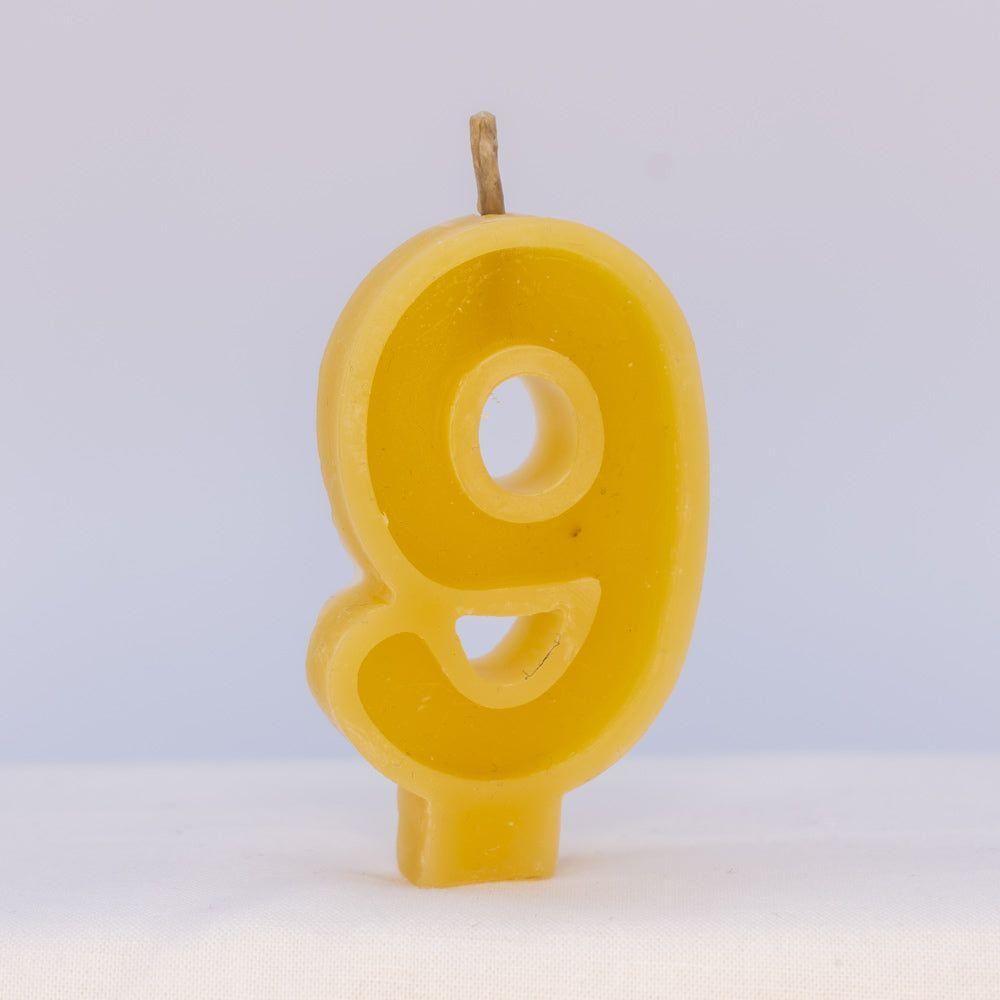 Beeswax Candle Number 9 - Nutrient Farm