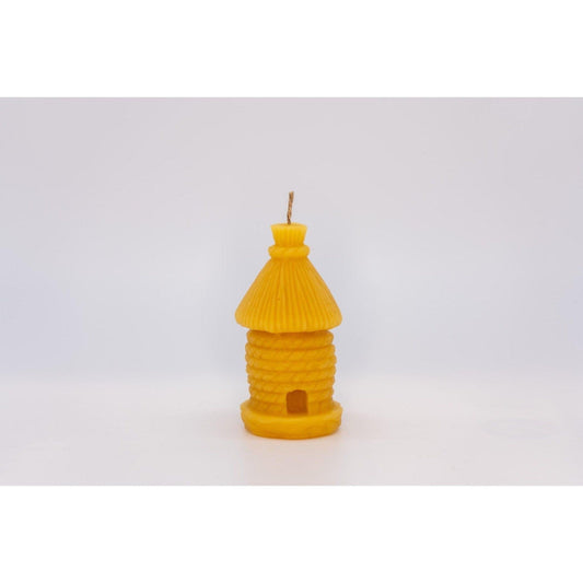 Beeswax Candle Old Skep Beehive - Nutrient Farm