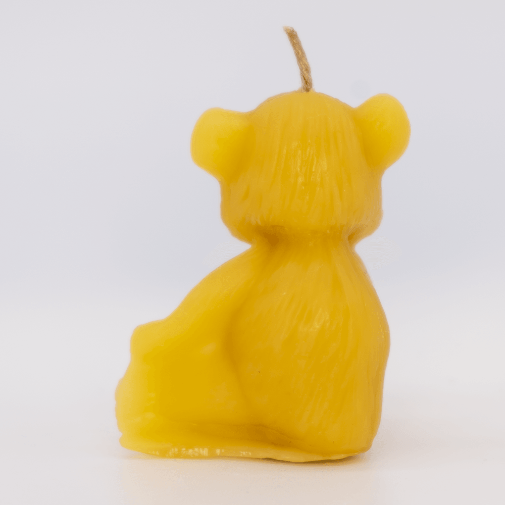 Beeswax Candle Sitting Bear - Nutrient Farm