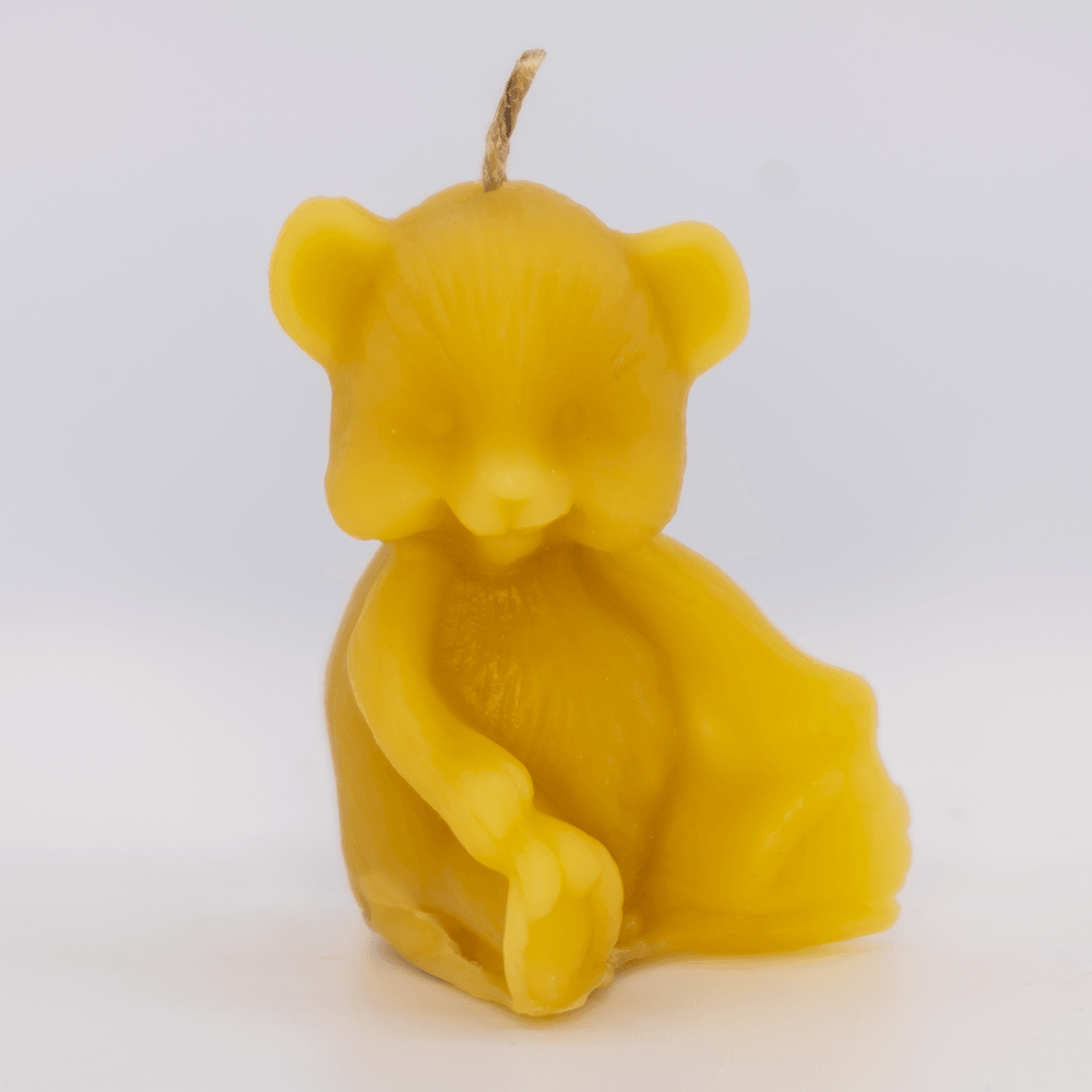 Beeswax Candle Sitting Bear - Nutrient Farm