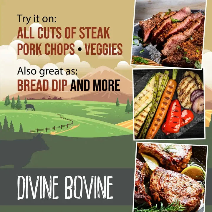 Organic Steak Rub and Seasoning, Divine Bovine