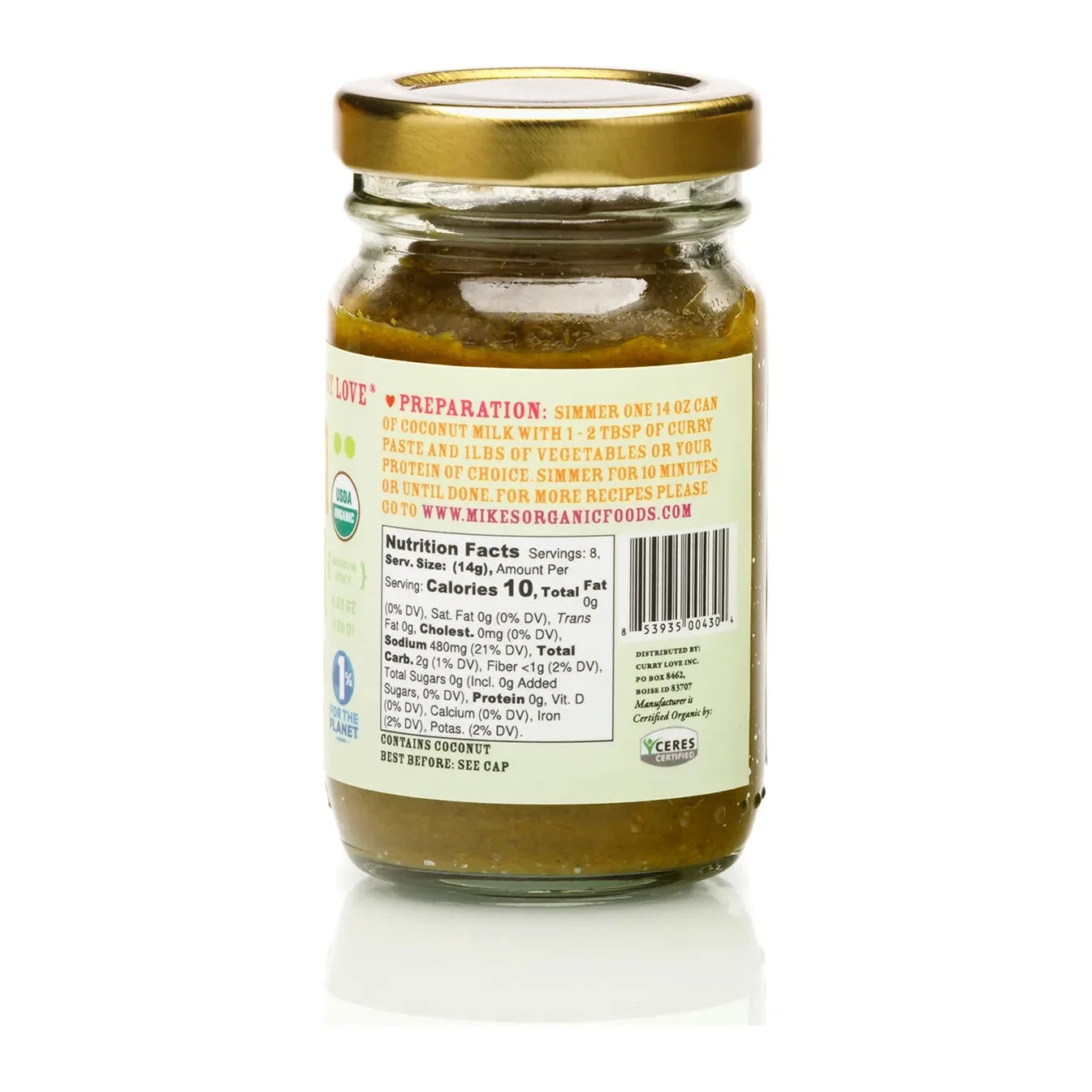 Organic Green Thai Curry Paste