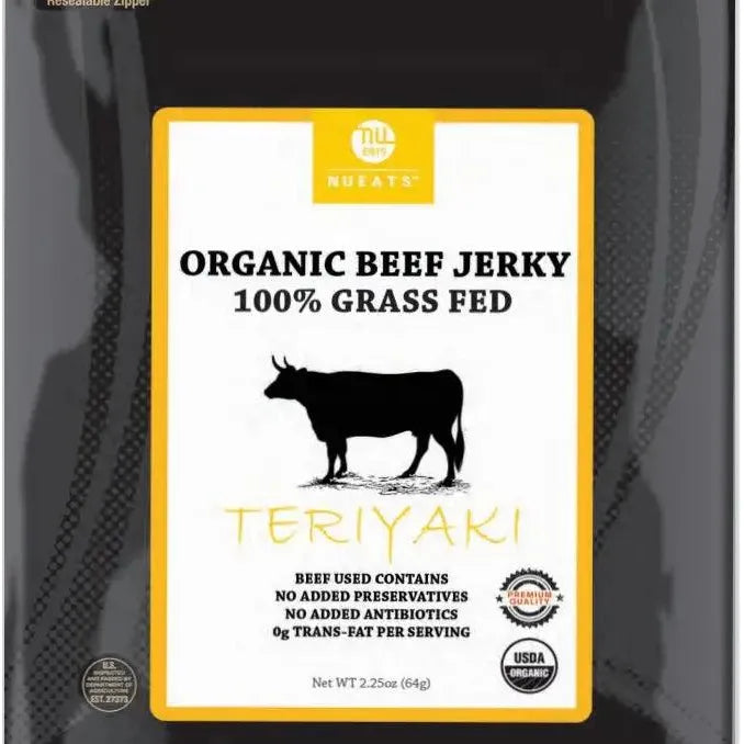 Nueats Organic 100% Grass Fed Beef Jerky 2.25oz - Nutrient Farm