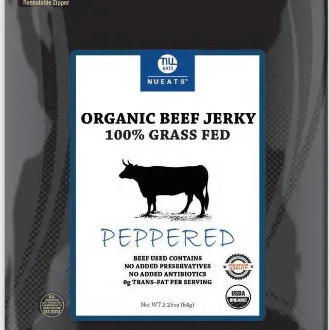 Nueats Organic 100% Grass Fed Beef Jerky 2.25oz - Nutrient Farm