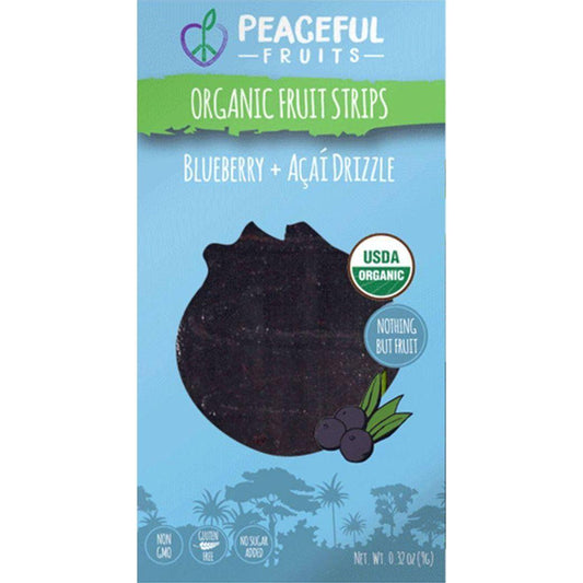 Peaceful Fruits Organic Fruit Strip Blueberry