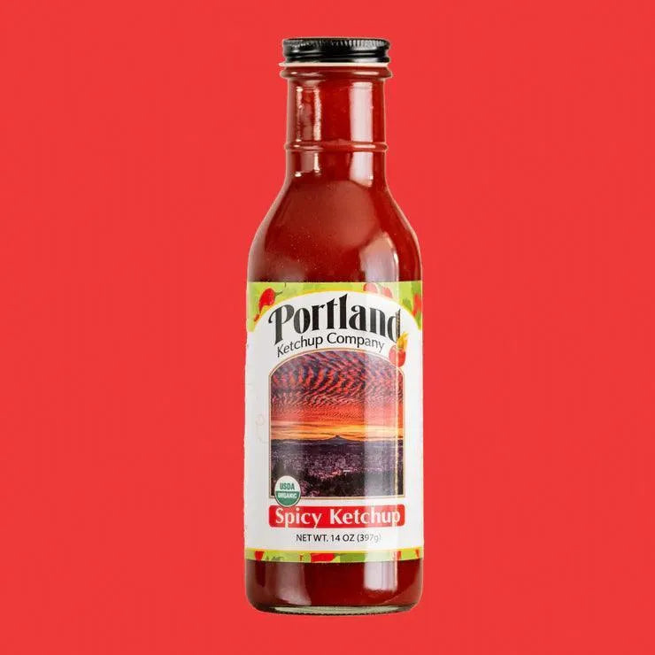 Portland Organic Spicy Ketchup 14oz Glass Bottle - Nutrient Farm