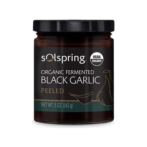 Solspring® Fermented Black Garlic, Organic - Peeled - Nutrient Farm