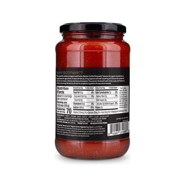 Solspring® Garden Vegetable Italian Pasta Sauce, Biodynamic® Organic - Nutrient Farm