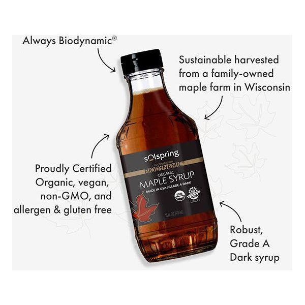 Solspring Maple Syrup, In - Conversion Biodynamic® Organic - Nutrient Farm