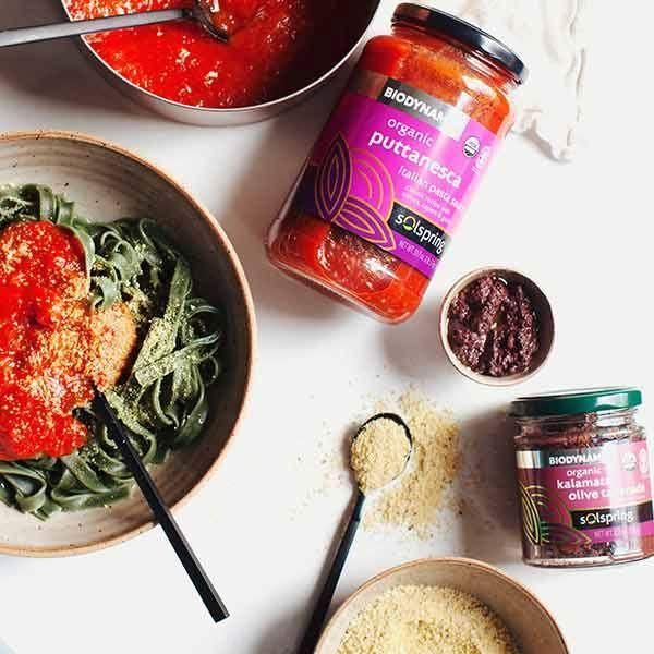 Solspring® Puttanesca Italian Pasta Sauce, Biodynamic® Organic - Nutrient Farm