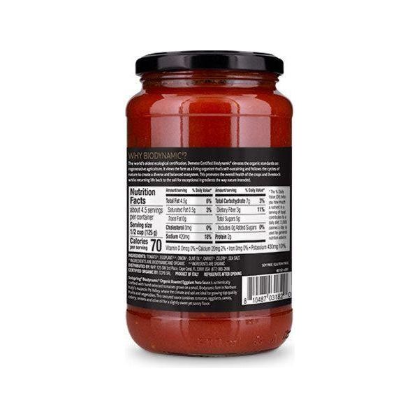 Solspring® Roasted Eggplant Italian Pasta Sauce, Biodynamic® Organic - Nutrient Farm