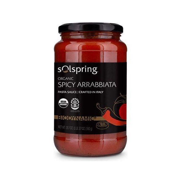 Solspring® Spicy Arrabbiata Italian Pasta Sauce, Biodynamic® Organic - Nutrient Farm