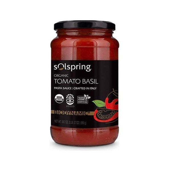 Solspring® Tomato Basil Italian Pasta Sauce, Biodynamic® Organic - Nutrient Farm